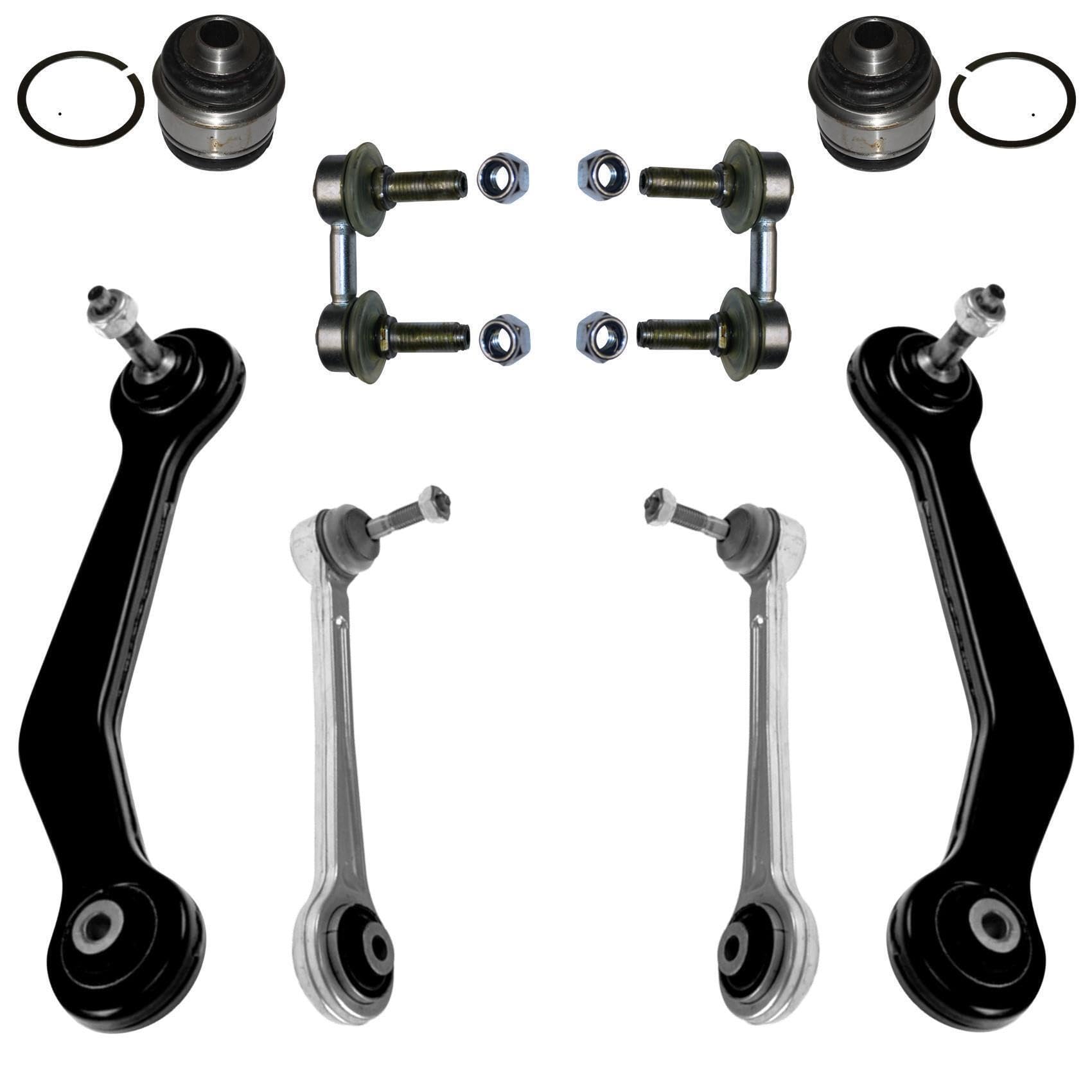 1x Querlenkersatz 8 Teile: Querlenker Führungslenker Kugelgelenk Koppelstange Hinterachse links rechts 1x Querlenkersatz 8 Teile: Querlenker Führungslenker Kugelgelenk Koppelstange Hinterachse links rechts von various