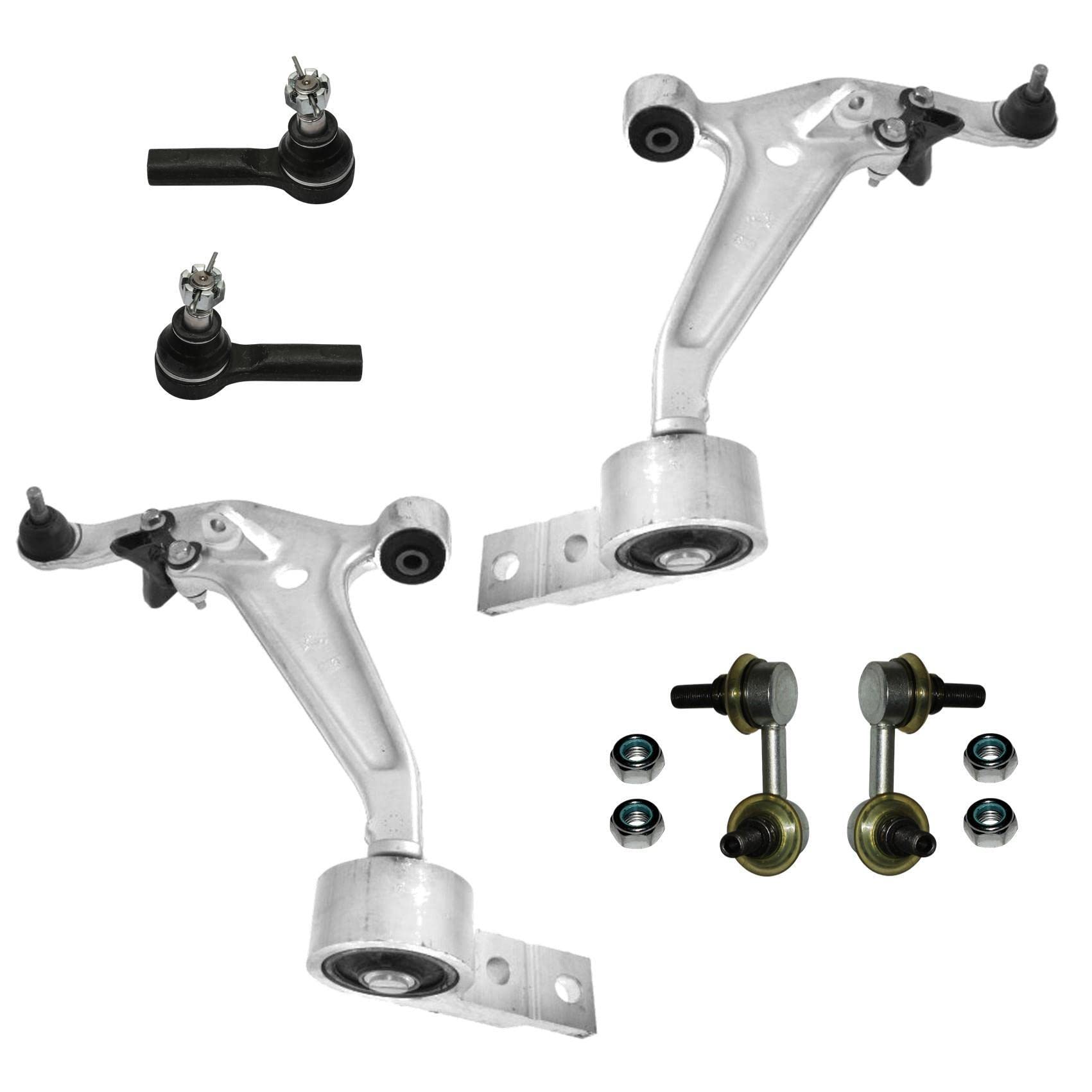 2x Querlenker 2x Koppelstange 2x Spurstangenkopf Vorderachse für Nissan X-TRAIL T30 2x Querlenker 2x Koppelstange 2x Spurstangenkopf Vorderachse für Nissan X-TRAIL T30 von various