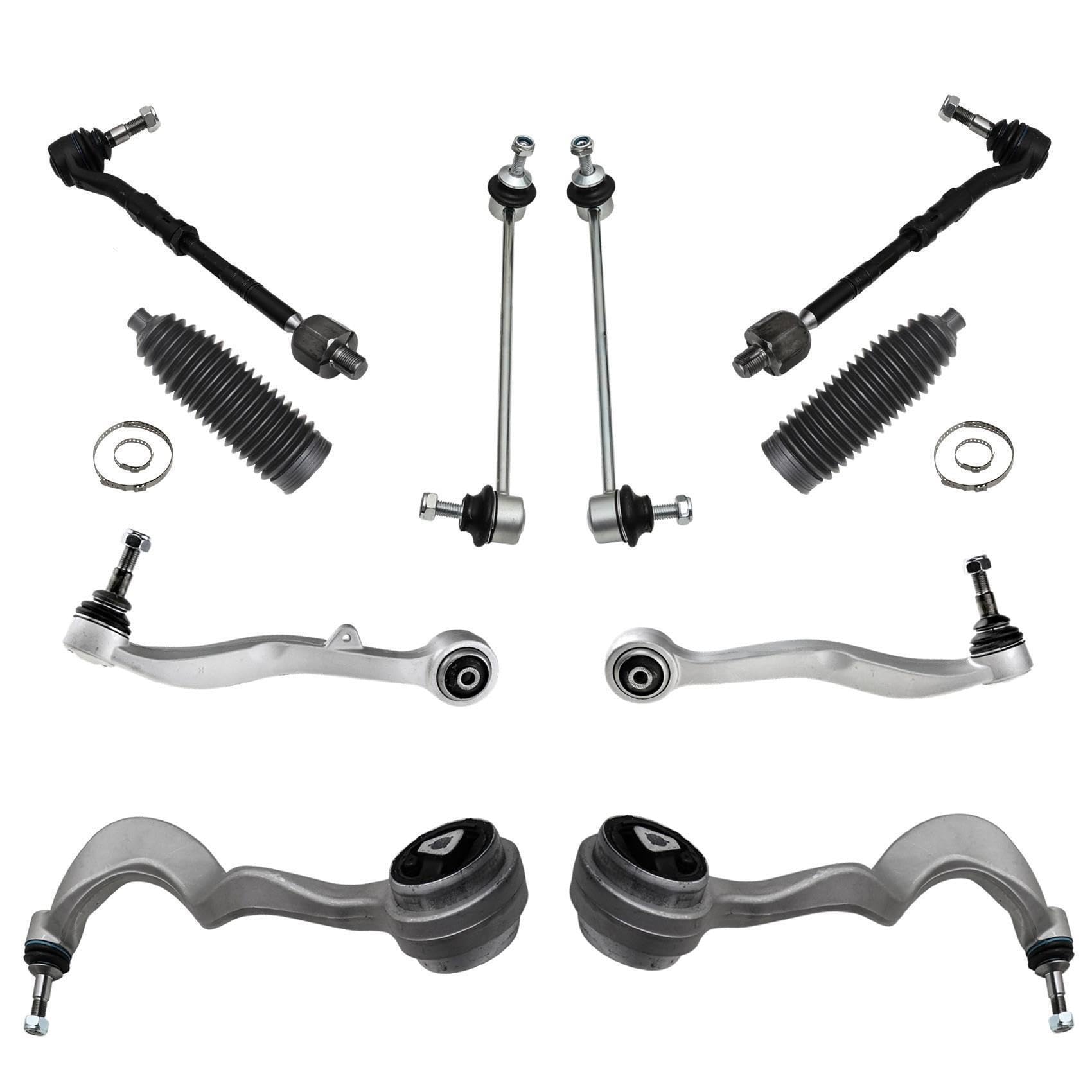 2x Querlenker 2x Spurstange 2x Lenkmanschette 2x Koppelstange vorne Vorderachse links rechts für BMW5 E60 E61 von various