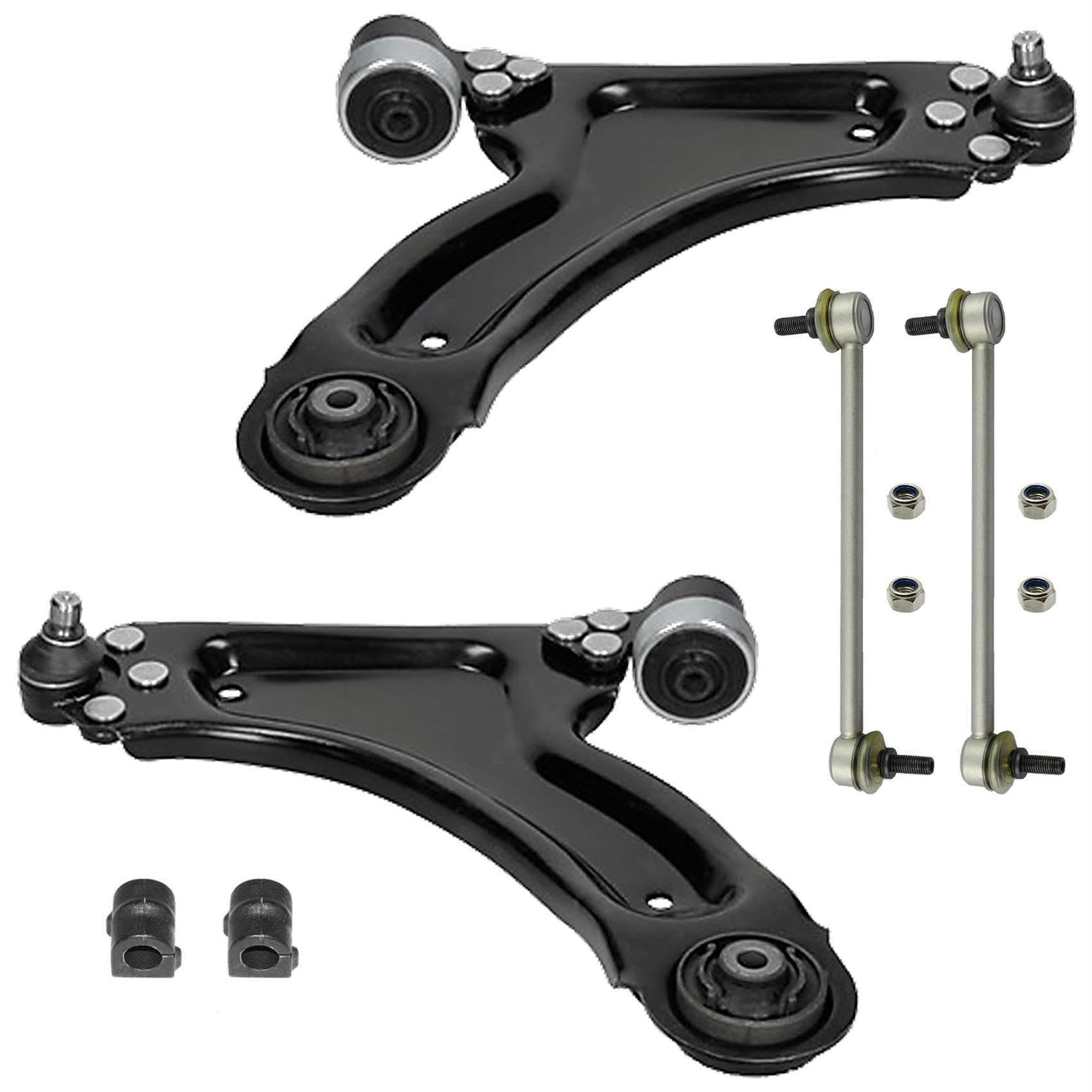 2x Querlenker 2x Koppelstange 2x Stabilisator Gummilagerung Vorderachse links rechts 2x Querlenker 2x Koppelstange 2x Stabilisator Gummilagerung Vorderachse links rechts von various