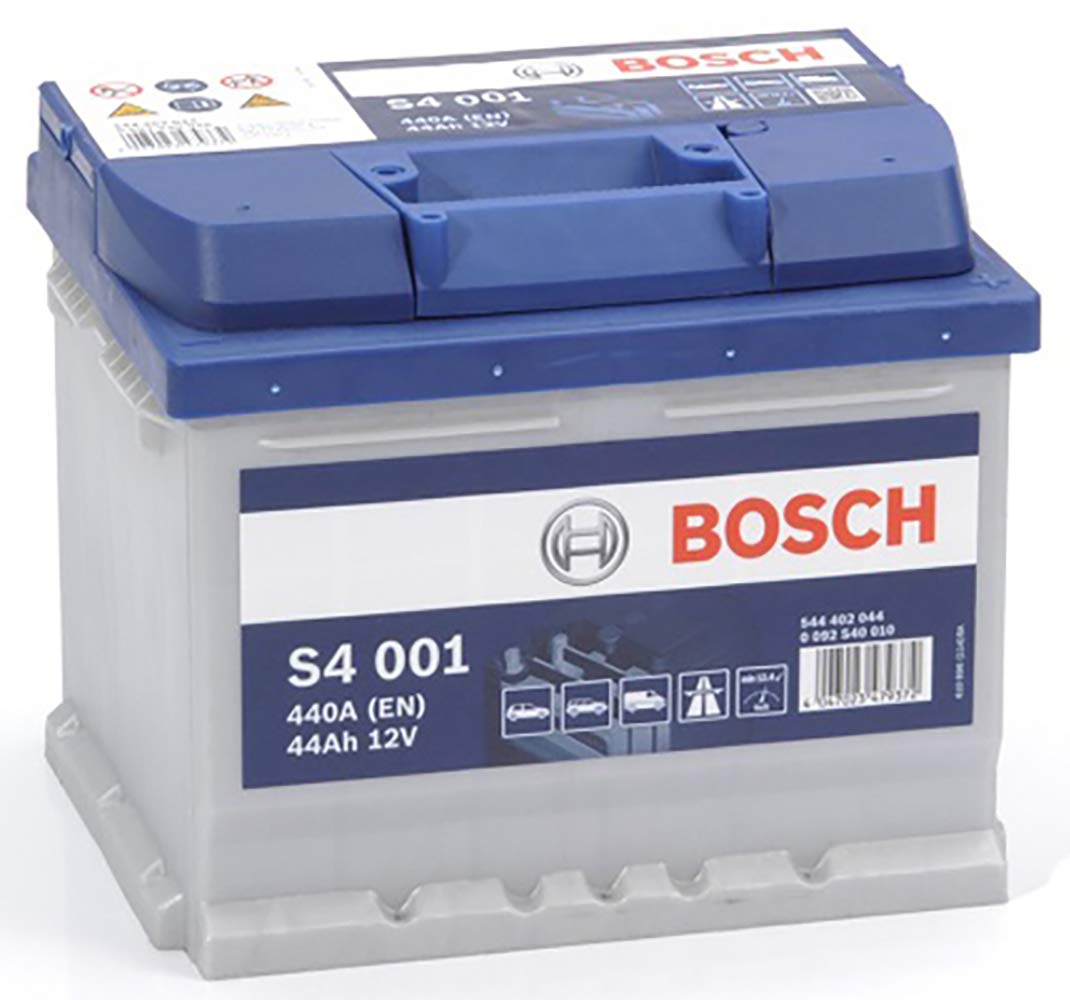 Bosch S4001 - Autobatterie - 44A/h - 440A - Blei-Säure-Technologie - für Fahrzeuge ohne Start-Stopp-System, kompatible mit PKW, lead acid von Bosch Automotive