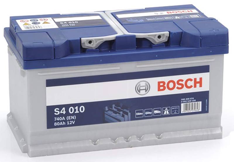 Bosch S4010 - Autobatterie - 80A/h - 740A - Blei-Säure-Technologie - für Fahrzeuge ohne Start-Stopp-System von Bosch Automotive