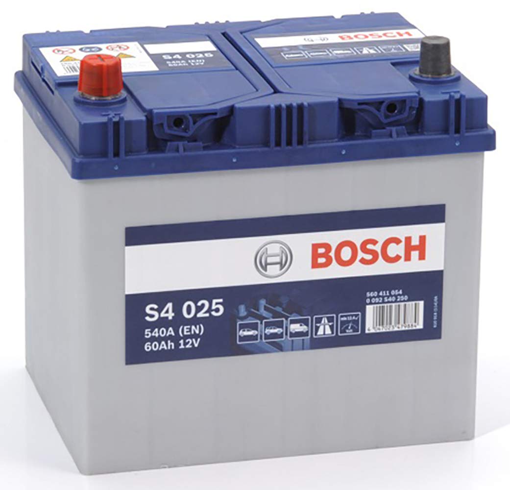Bosch S4025 - Autobatterie - 60A/h - 540A - Blei-Säure-Technologie - für Fahrzeuge ohne Start-Stopp-System von Bosch Automotive