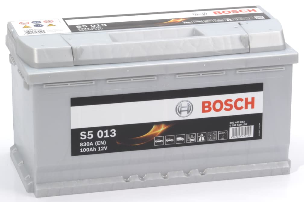 Bosch S5013 - Autobatterie - 100A/h - 830A - Blei-Säure-Technologie - für Fahrzeuge ohne Start-Stopp-System von Bosch Automotive