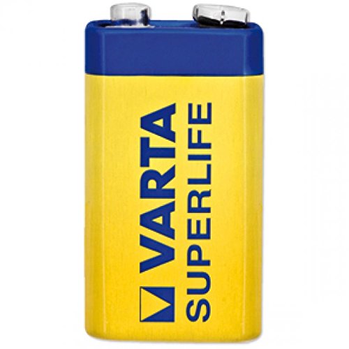 Batterie, SUPERLIFE, Block, 6F22R, 9V von Varta