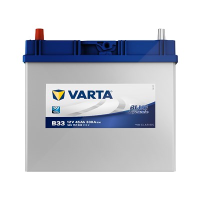 Varta Starterbatterie BLUE dynamic 45 Ah 330 A B33 [Hersteller-Nr. 5451570333132] für Daihatsu, Geely, Honda, Lotus, Mazda, Mitsubishi, Nissan, Rover, von Varta