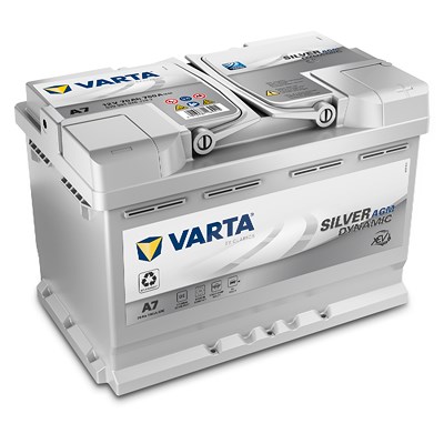 Varta Starterbatterie 70Ah E39 (A7) Silver Dynamic AGM xEV 570 901 076 [Hersteller-Nr. 570901076D852] für Ac, Alfa Romeo, Alpina, Artega, Aston Martin von Varta