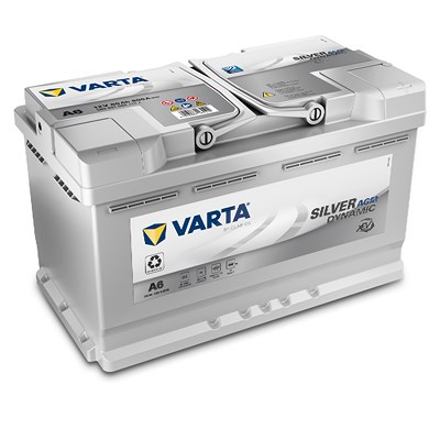 Varta Starterbatterie 80Ah F21 (A6) Silver Dynamic AGM xEV 580 901 080 [Hersteller-Nr. 580901080D852] für Alfa Romeo, Alpina, Audi, BMW, Cadillac, Che von Varta