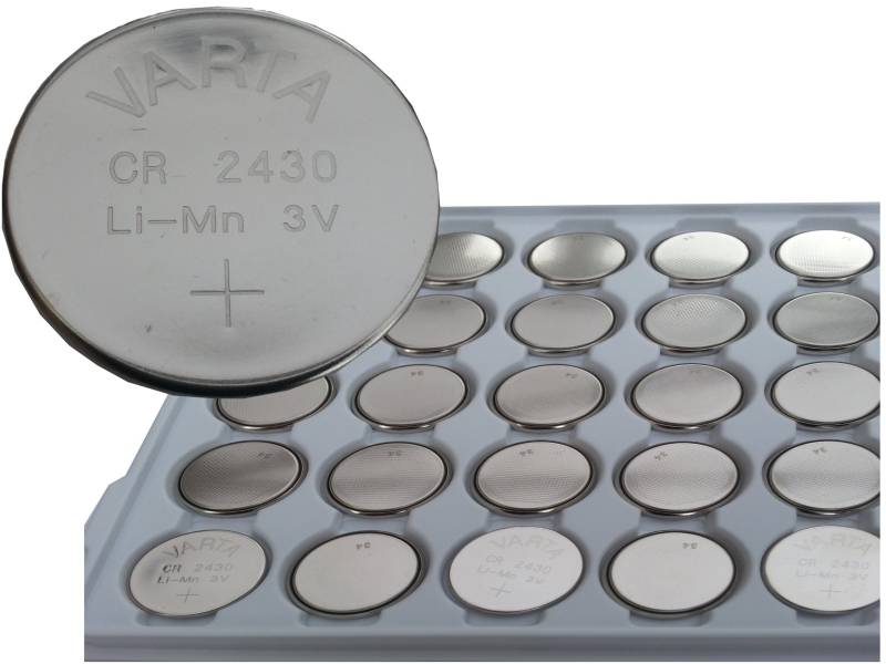 Varta Electronics Batterie Knopfzelle CR2430 Lithium von VARTA