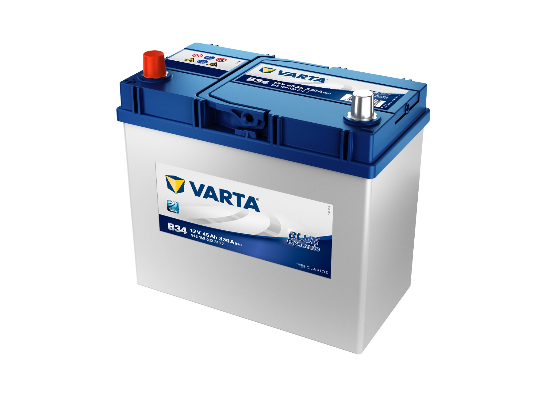 VARTA Blue Dynamic Autobatterie, B34, 5451580333, 45 Ah, 330 A VARTA Blue Dynamic Autobatterie, B34, 5451580333, 45 Ah, 330 A von Varta
