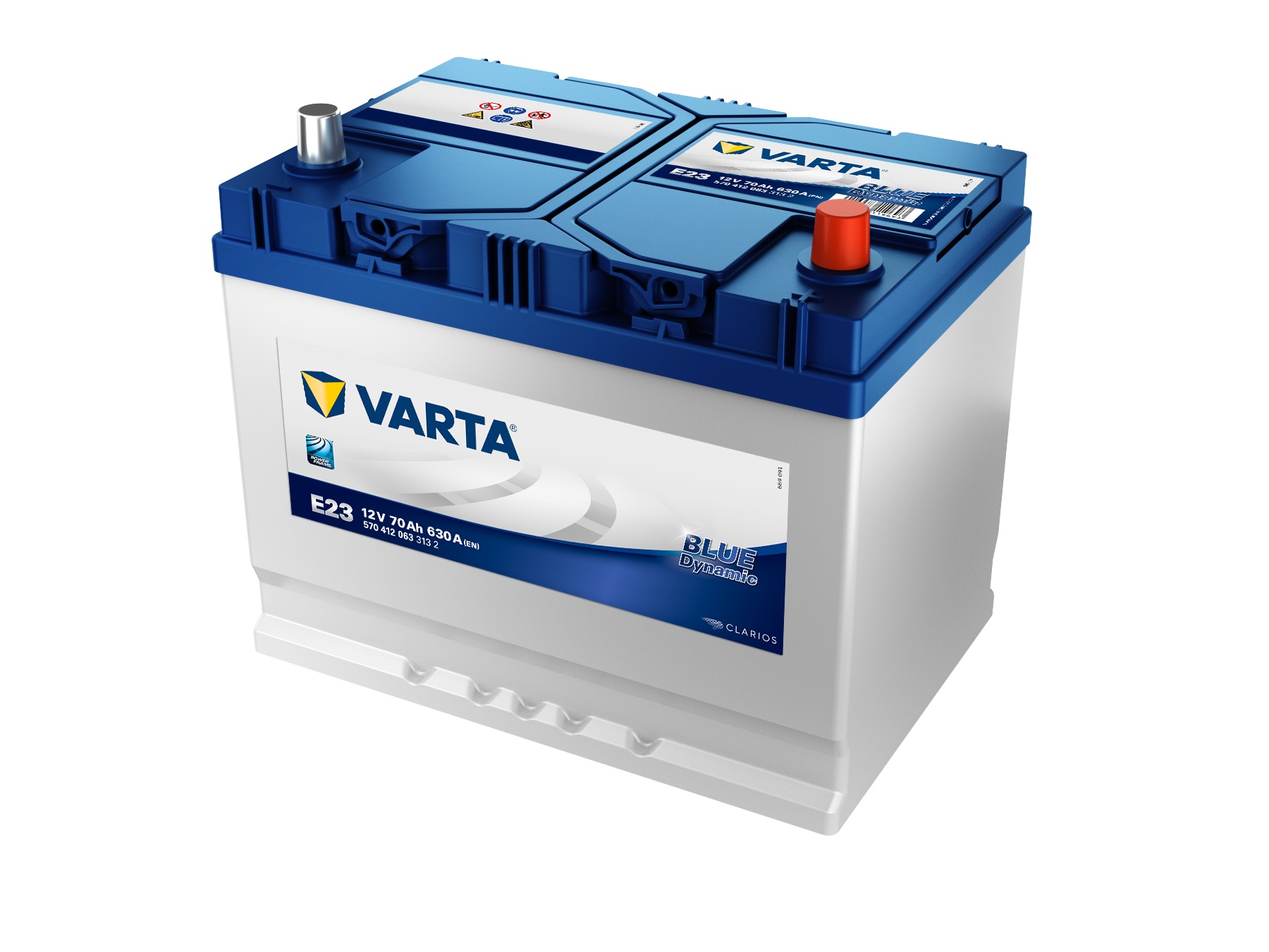 VARTA Blue Dynamic Autobatterie, E23, 5704120633, 70 Ah, 630 A von Varta