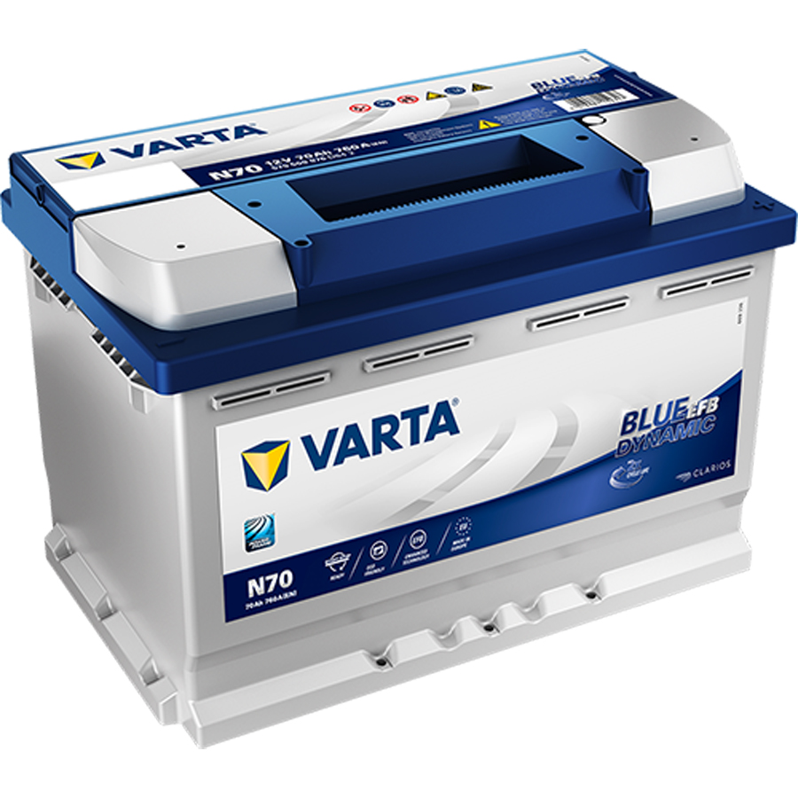 VARTA Blue Dynamic Autobatterie, EFB 570 500 076, 70 Ah, 760 A VARTA Blue Dynamic Autobatterie, EFB 570 500 076, 70 Ah, 760 A von Varta