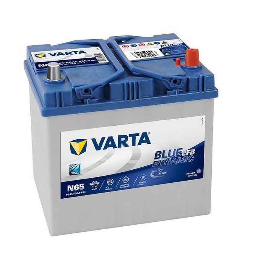 VARTA Blue Dynamic EFB Autobatterie, JIS, 565 501 065, 65 Ah, 650 A von Varta