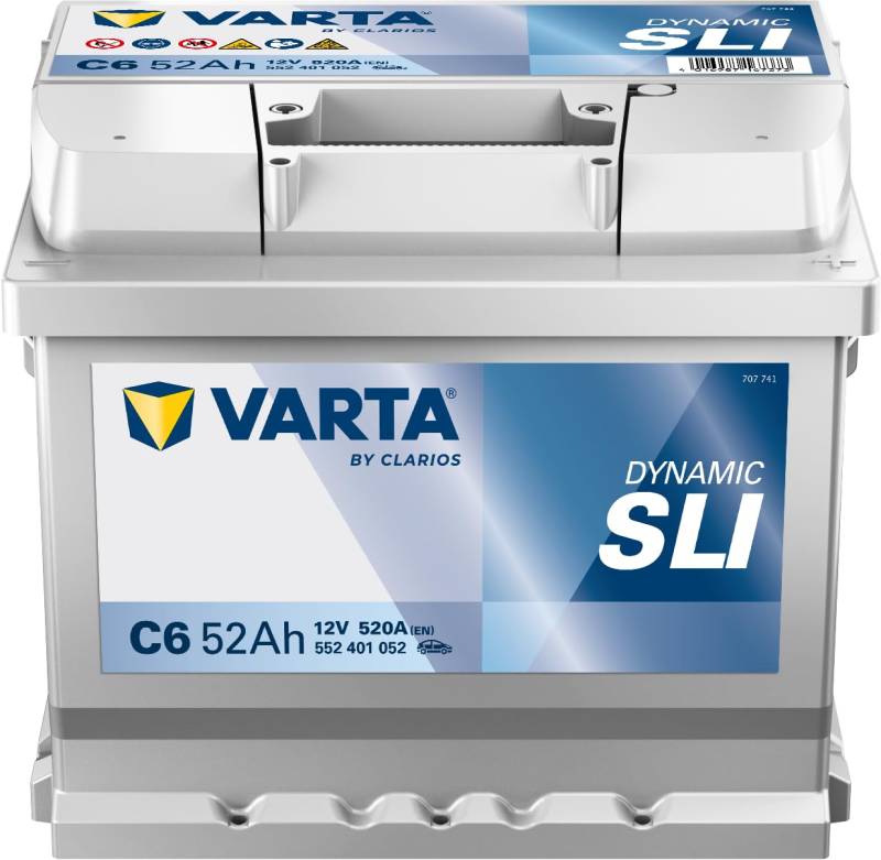VARTA C6 Silver Dynamic 5524010523162 Autobatterie 12V 52Ah 520A von VARTA