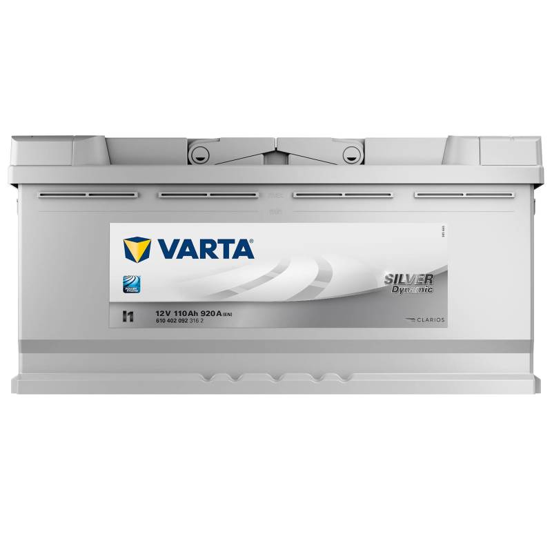 Varta lead acid, 6104020923162 Silver Dynamic I1 Autobatterien 12 V 110 Ah 920 A, Kompatibel mit PKW von Varta