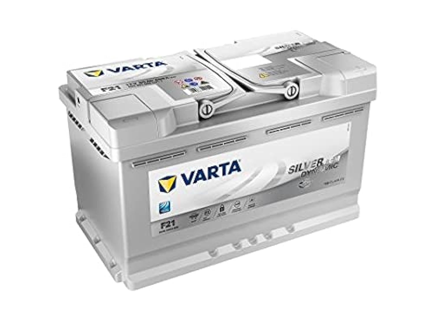 Varta 580901080D852 Silver Dynamic AGM Autobatterien, 12 V, 80 Ah, 800 A (EN) von Varta