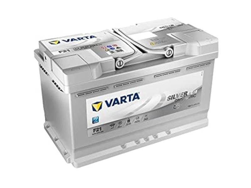 Varta 580901080D852 Silver Dynamic AGM Autobatterien, für PKW, 12 V, 80 Ah, 800 A (EN) von Varta