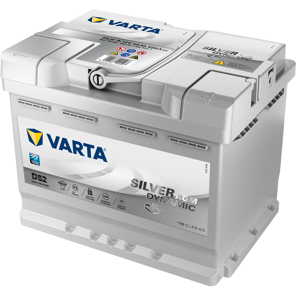 VARTA Silver Dynamic AGM Autobatterie speziell für Start-Stop-Technologie, E39, 570 901 076, 70 Ah, 760 A von Varta