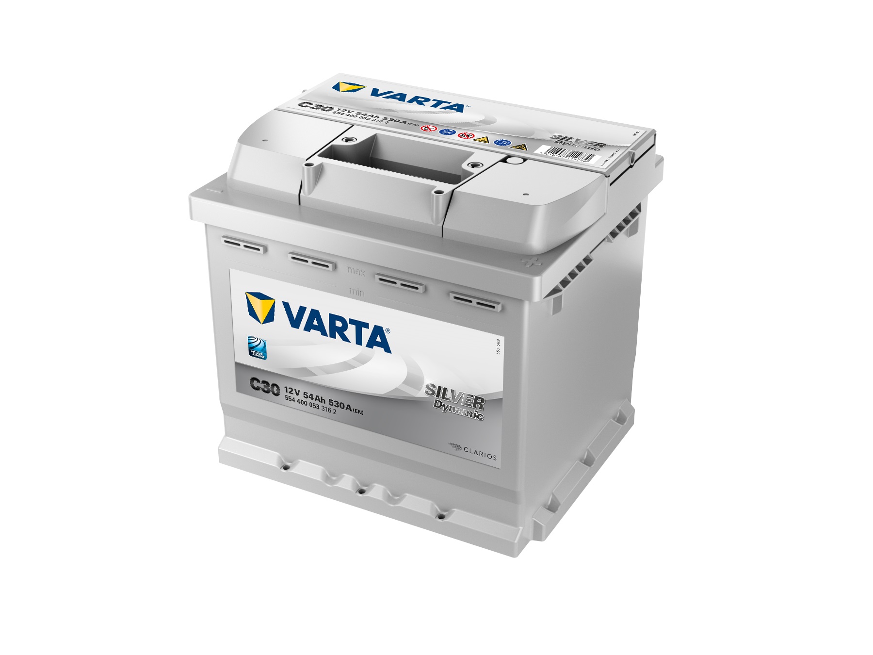 VARTA Silver Dynamic Autobatterie, C30, 54 Ah, 530 A von Varta