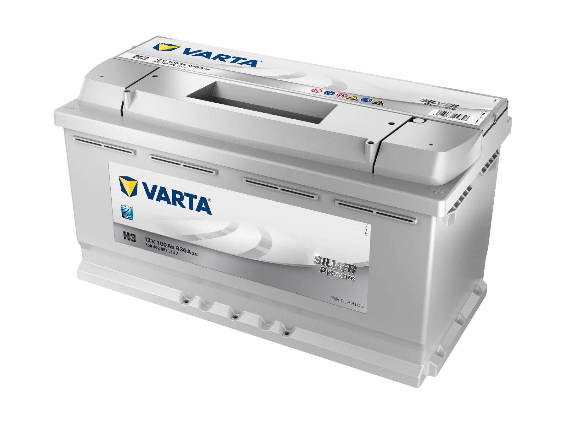 VARTA Silver Dynamic Autobatterie H3, 100 Ah, 830 A VARTA Silver Dynamic Autobatterie H3, 100 Ah, 830 A von Varta