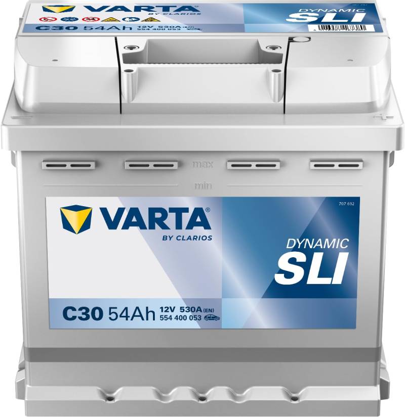 VARTA Silver Dynamic C30 Autobatterie 12V 54Ah 530A von Varta