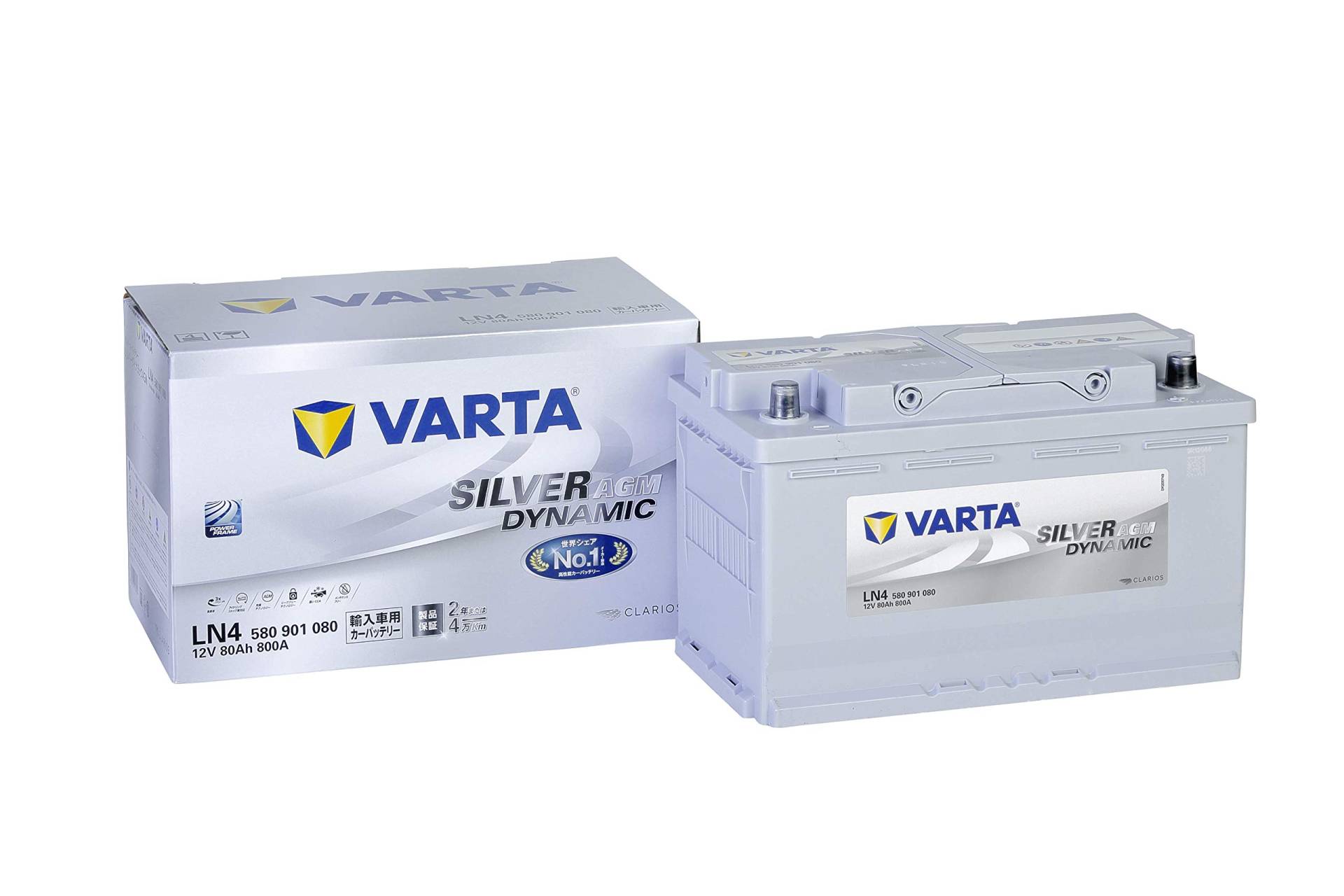 Varta F21 Anlasser Batterie, 12V, 80Ah, 18.7cm x 13.6cm x 11cm von Varta