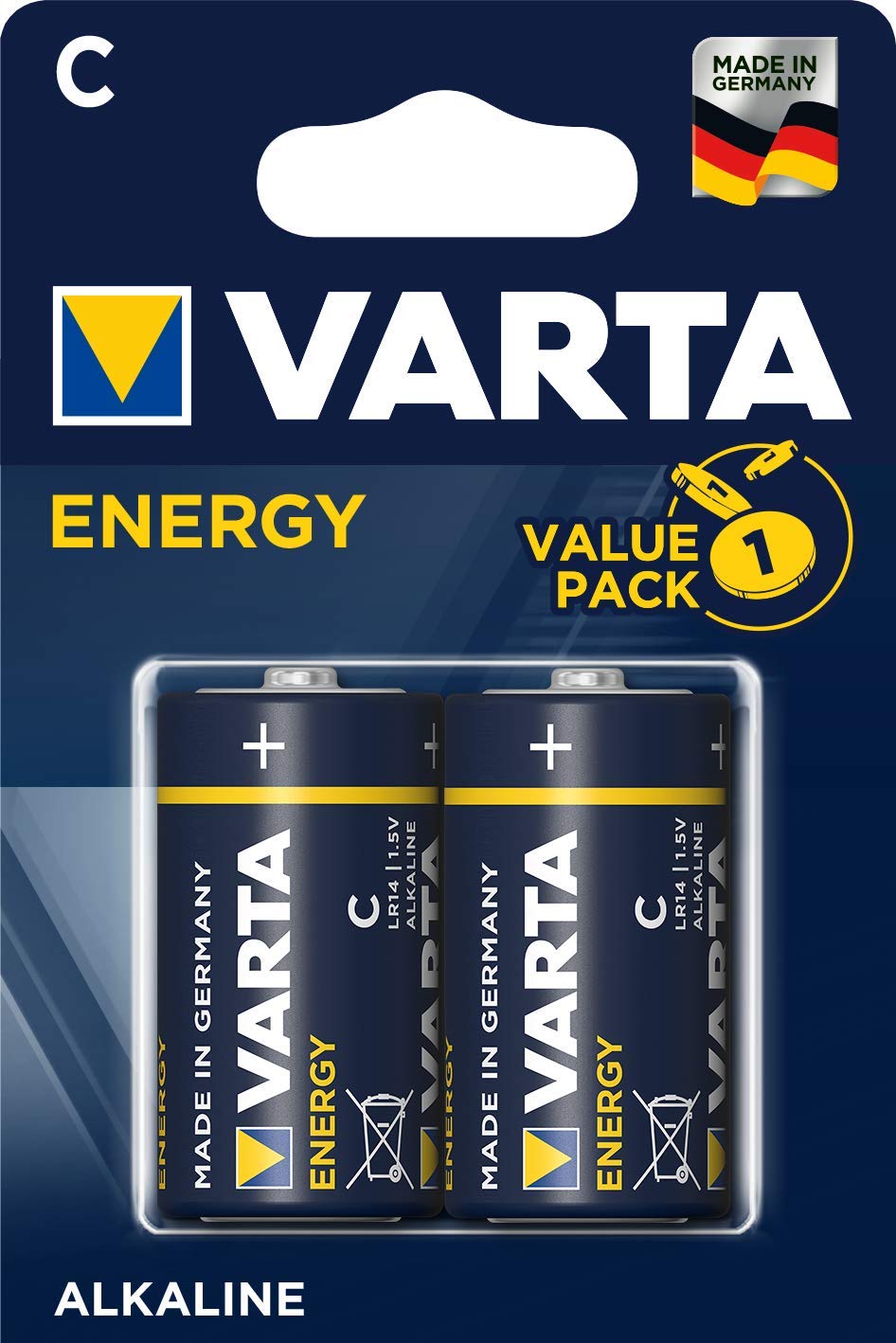 Varta 0568082 Batteries 1.5 V LR14/C 2X von Varta