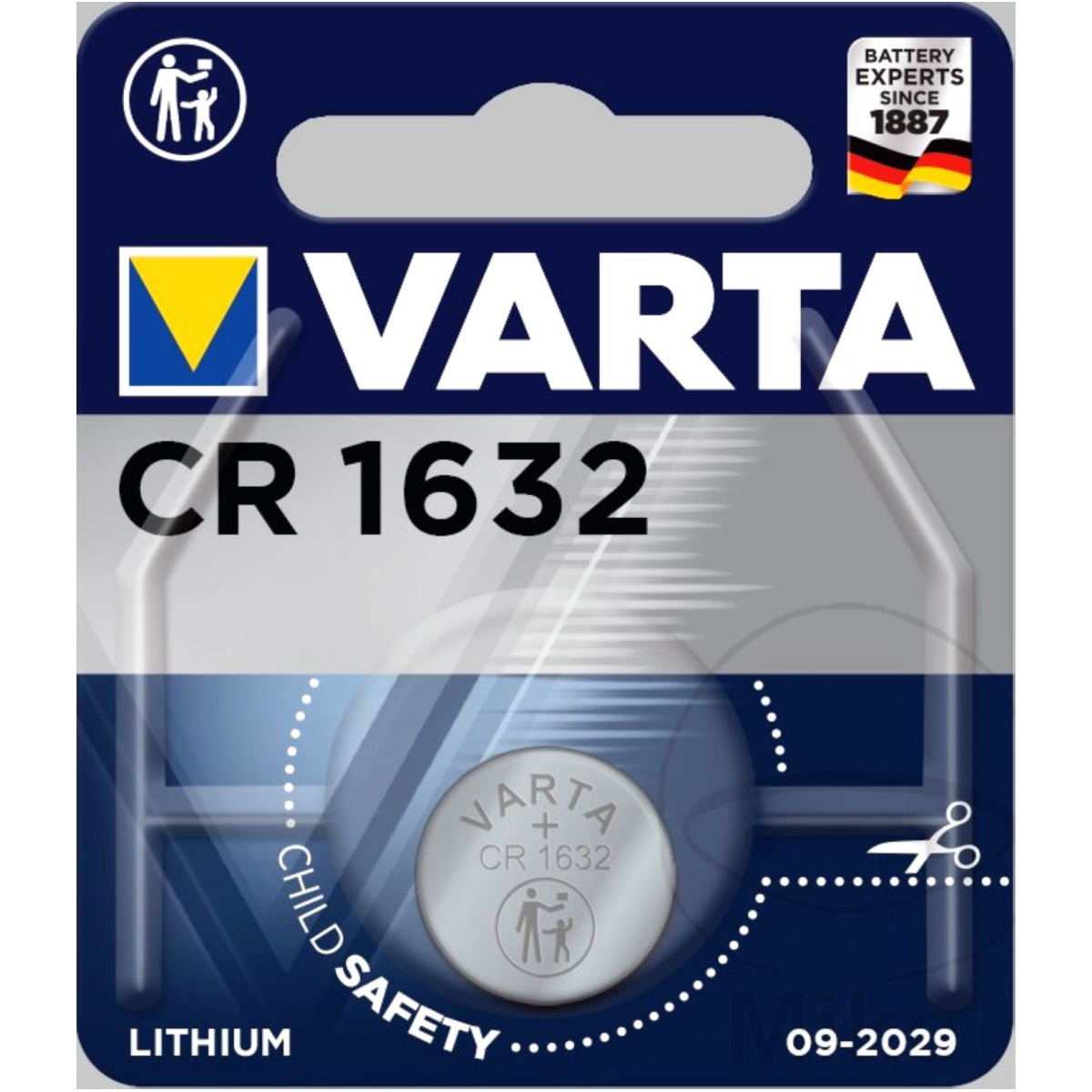 Varta 06632 101 401 gerätebatterie cr1632 von Varta