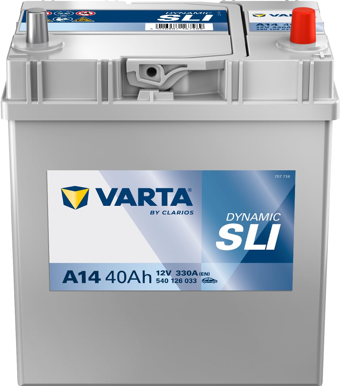 Varta 5401260333132 Autobatterien Blue Dynamic A14 12 V 40 Ah 330 A von Varta