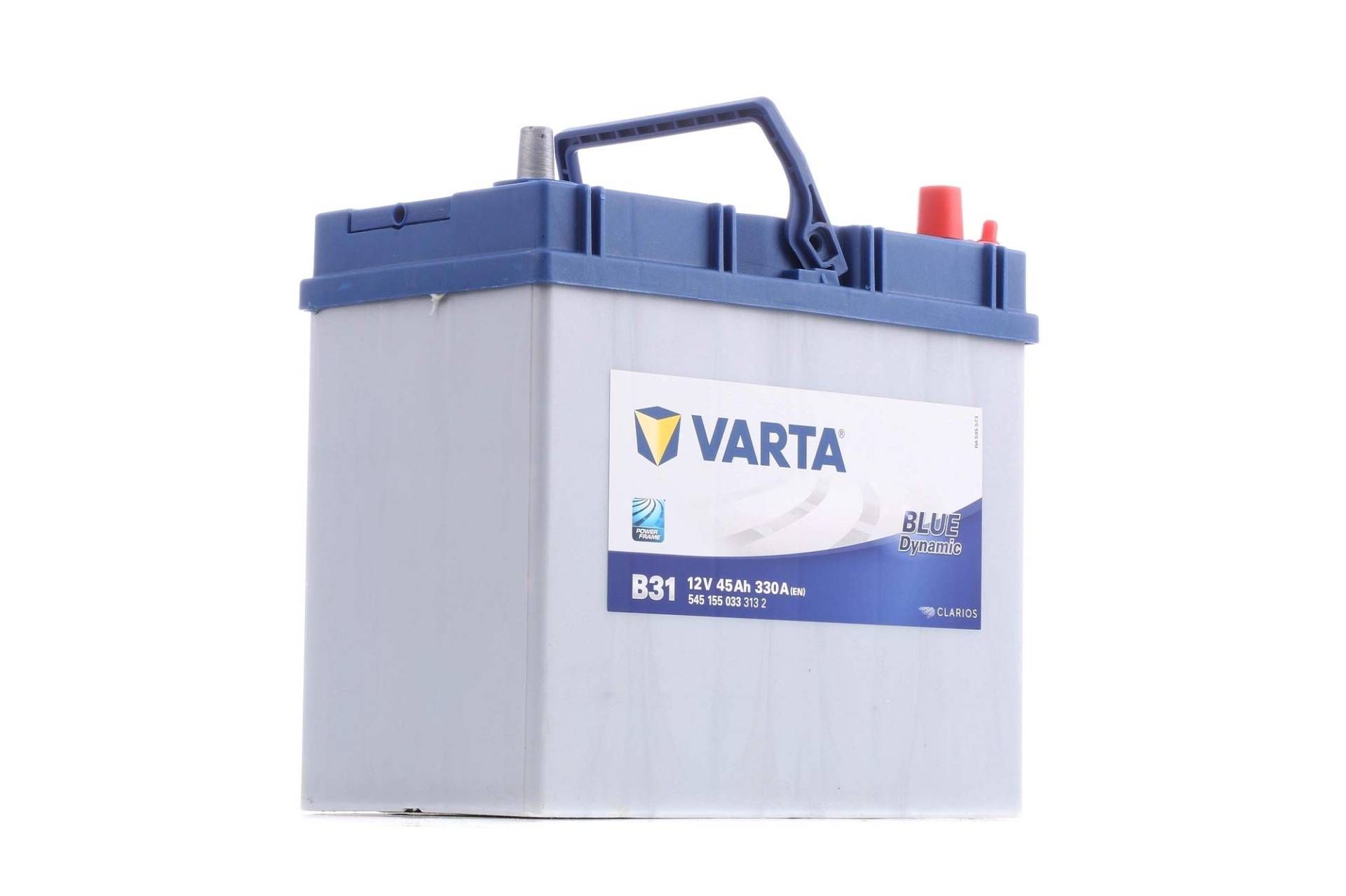 Varta 5451550333132 Autobatterien Blue Dynamic B31 12 V 45 mAh 330 A von Varta