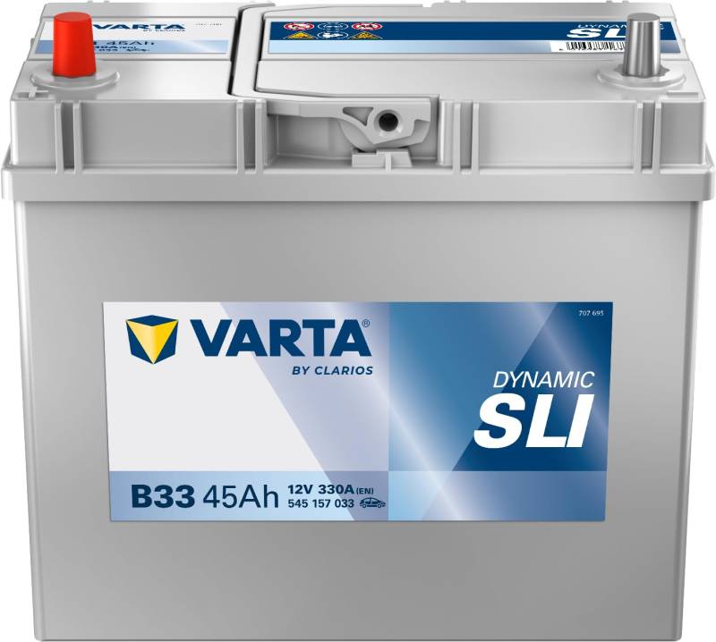 Varta 5451570333132 Autobatterien Blue Dynamic B33 12 V 45 mAh 330 A von Varta