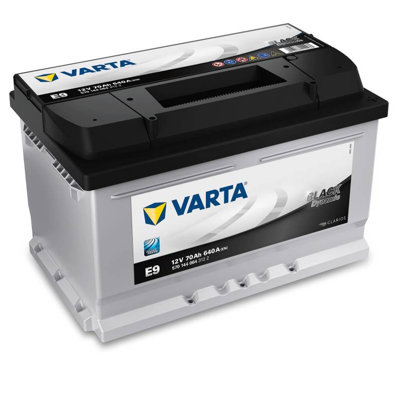Varta BLACK Dynamic E9 Autobatterie 570 144 064 3122, 12V, 70Ah 640A/EN von Varta