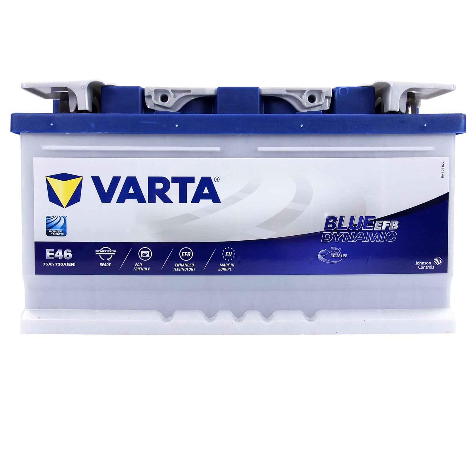 Varta 575500073D842 Autobatterien Blue Dynamic EFB 12 V 75 mAh 730 A von Varta