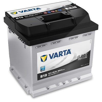 Varta  Black Dynamic Starterbatterie 45Ah 400 A B19 Renault: Twingo I Vw: Golf V, Caddy I, Golf IV, Golf VI 5454120403122 von Varta