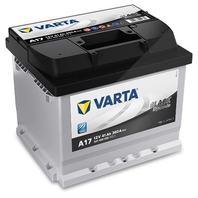 Varta Black Dynamic Starterbatterie A17 41Ah 360A [Hersteller-Nr. 5414000363122] für Austin, Ford, Honda, Mazda, Mg, Opel, Peugeot, Renault, Rover, Se von Varta