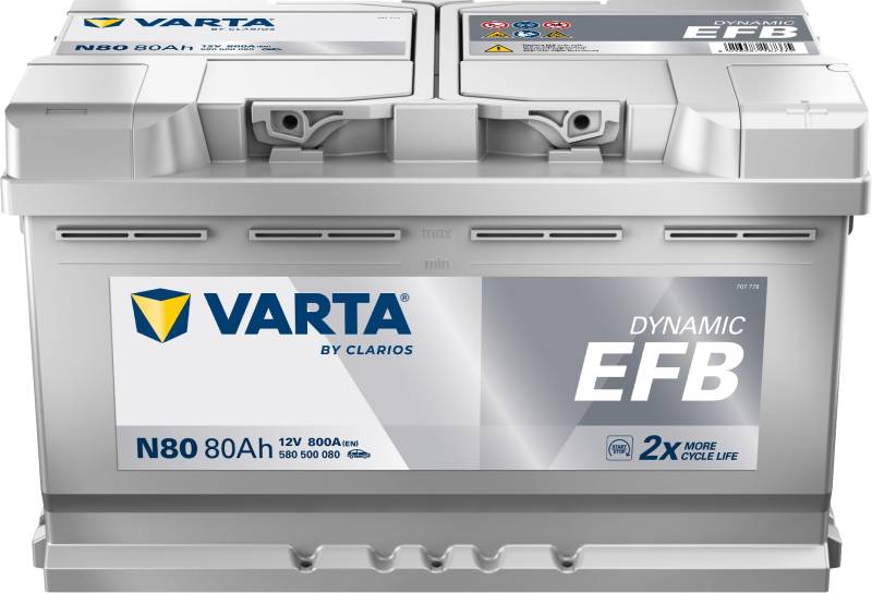 Varta Blue Dynamic EFB N80, 80 Ah 800 A von Varta