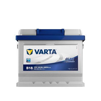 Varta Starterbatterie Blue Dynamic 44Ah 440A B18 [Hersteller-Nr. 5444020443132] für Audi, Austin, Citroën, Fiat, Ford, Honda, Hyundai, Lancia, Lotus, von Varta