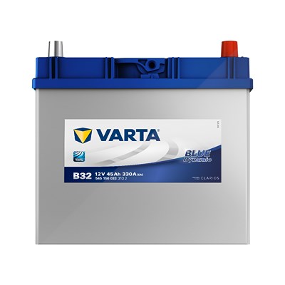 Varta Starterbatterie Blue Dynamic 45Ah 330A B32 [Hersteller-Nr. 5451560333132] für Daihatsu, Honda, Hyundai, Kia, Mazda, Mitsubishi, Nissan, Subaru, von Varta