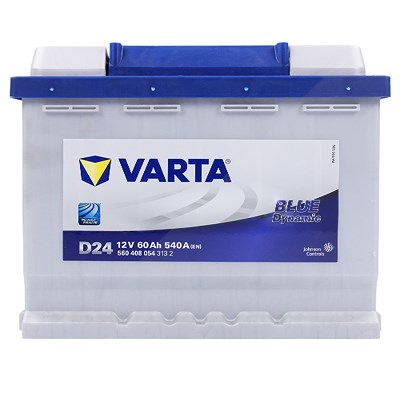 Varta Starterbatterie Blue Dynamic 60AH 540A D24 [Hersteller-Nr. 5604080543132] für Abarth, Alfa Romeo, Alpina, Alpine, Audi, Bentley, BMW, Chery, Che von Varta