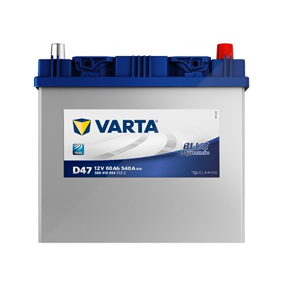 Varta Starterbatterie Blue Dynamic 60Ah 540A D47 [Hersteller-Nr. 5604100543132] für Asia Motors, Brilliance, Chevrolet, Citroën, Ford, Honda, Hyundai, von Varta