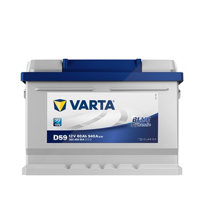 Varta Starterbatterie Blue Dynamic 60Ah 540A D59 [Hersteller-Nr. 5604090543132] für Alfa Romeo, Alpina, Audi, Austin, BMW, Cadillac, Chevrolet, Chrysl von Varta