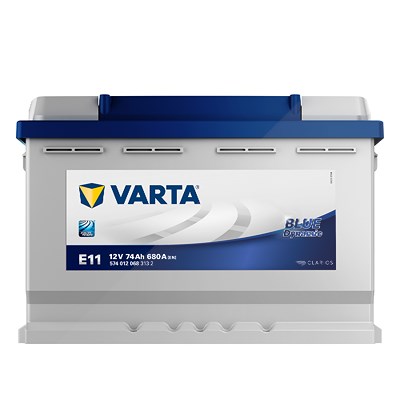 Varta Starterbatterie Blue Dynamic 74Ah 680A E11 [Hersteller-Nr. 5740120683132] für Alfa Romeo, Alpina, Aston Martin, Audi, Bentley, Bitter, BMW, Cadi von Varta