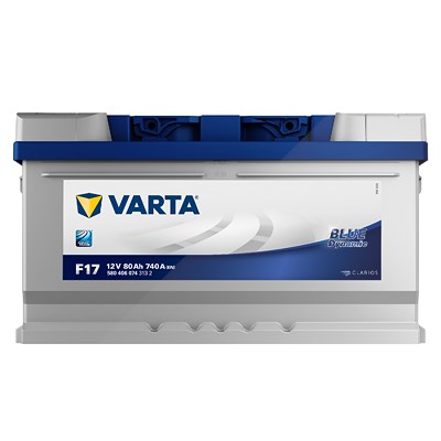 Varta Starterbatterie Blue Dynamic 80Ah 740A F17 [Hersteller-Nr. 5804060743132] für Alfa Romeo, Alpina, BMW, Chevrolet, Chrysler, Dodge, Fiat, Ford, I von Varta
