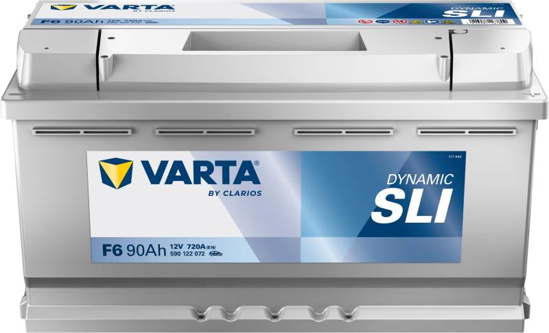 Varta F6 12V 90Ah 720A Black Dynamic Autobatterie 590 122 072 von VARTA