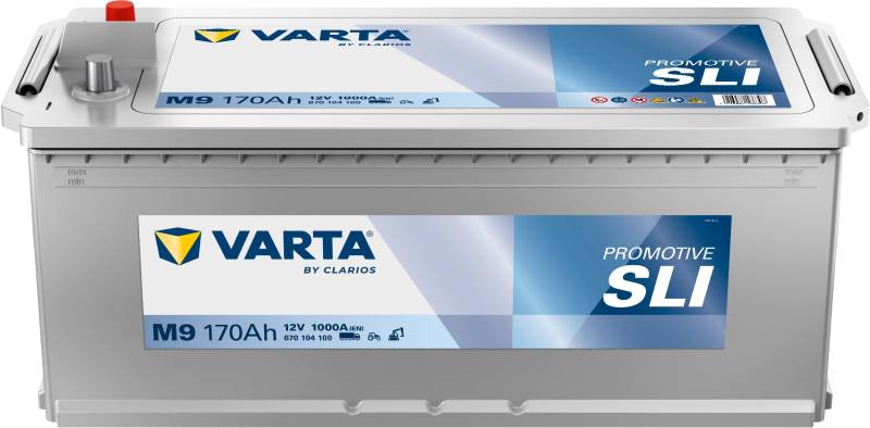 Varta M9 12V 170Ah 1000 A(EN) Promotiv Blue Starterbatterie ETN 670 104 100 von Varta