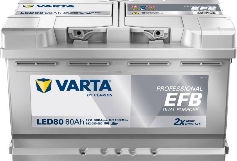 Varta Professional Dual Purpose EFB LED 80 12V 80AH 800 AMPS von Varta