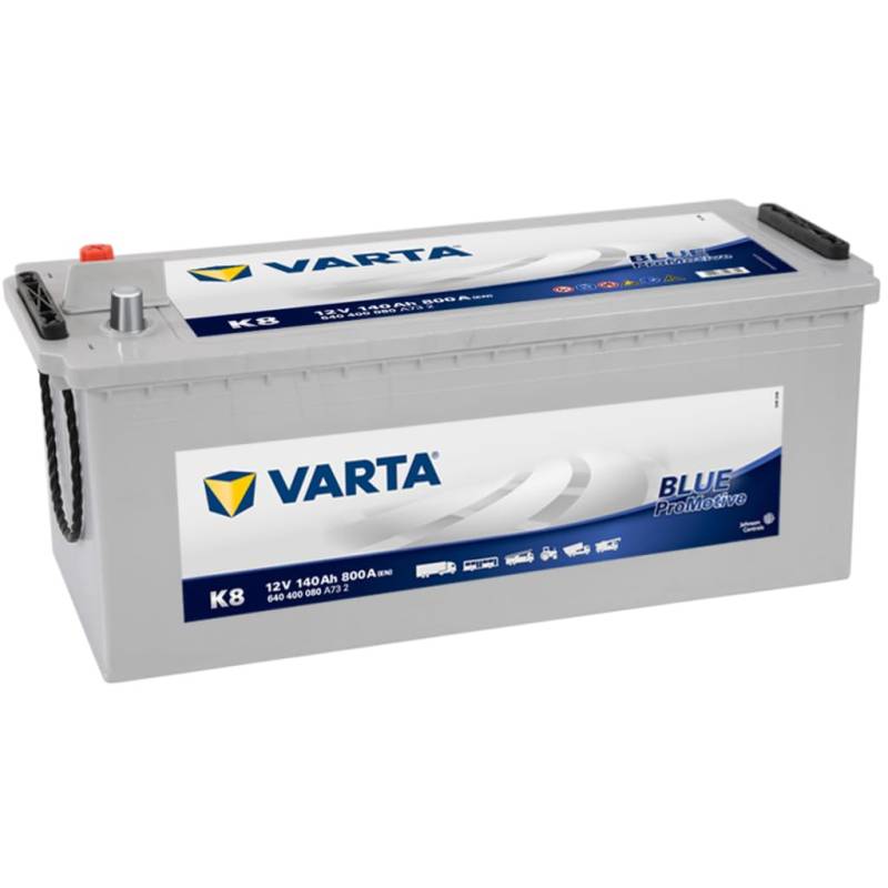 VARTA Promotive Blue K8-12 V / 140 Ah - 800 A/EN HD Nutzfahrzeugbatterie von VARTA