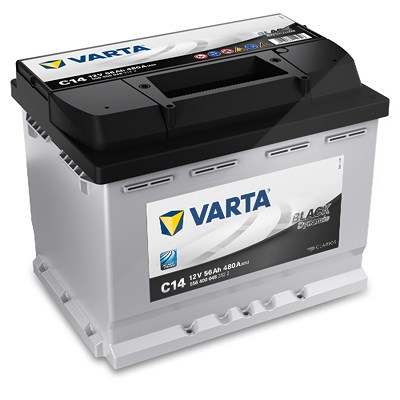 Varta Starterbatterie Black Dynamic C14 56Ah 480A [Hersteller-Nr. 5564000483122] für Alfa Romeo, Alpine, Citroën, Daihatsu, Fiat, Ford Usa, Gm Korea, von Varta