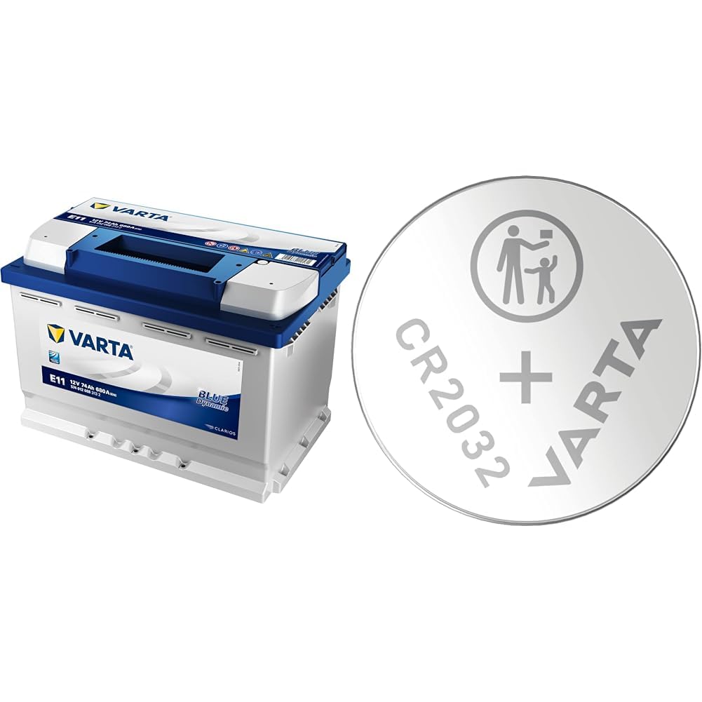 Varta mercury oxide & Batterien Knopfzellen CR2032, 10 Stück, Lithium Coin, 3V, kindersichere Verpackung, für elektronische Kleingeräte - Autoschlüssel, Fernbedienungen, Waagen von Varta