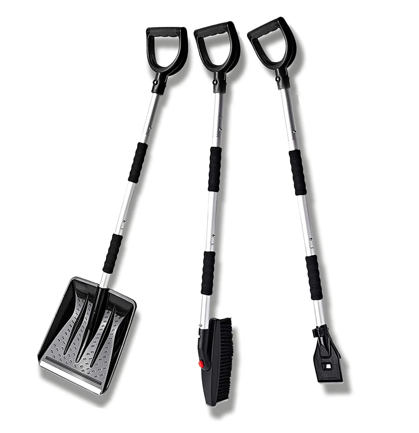 VaygWay 3-in-1 Schneeschaufel-Set, Premium-Qualität, tragbar, faltbar, austauschbar, drehbar, Schneebesen und Schneebürste, Auto-Set mit Tragetasche für Autos, LKW, SUVs VaygWay 3-in-1 Schneeschaufel-Set, Premium-Qualität, tragbar, faltbar, austauschbar, drehbar, Schneebesen und Schneebürste, Auto-Set mit Tragetasche für Autos, LKW, SUVs von VaygWay